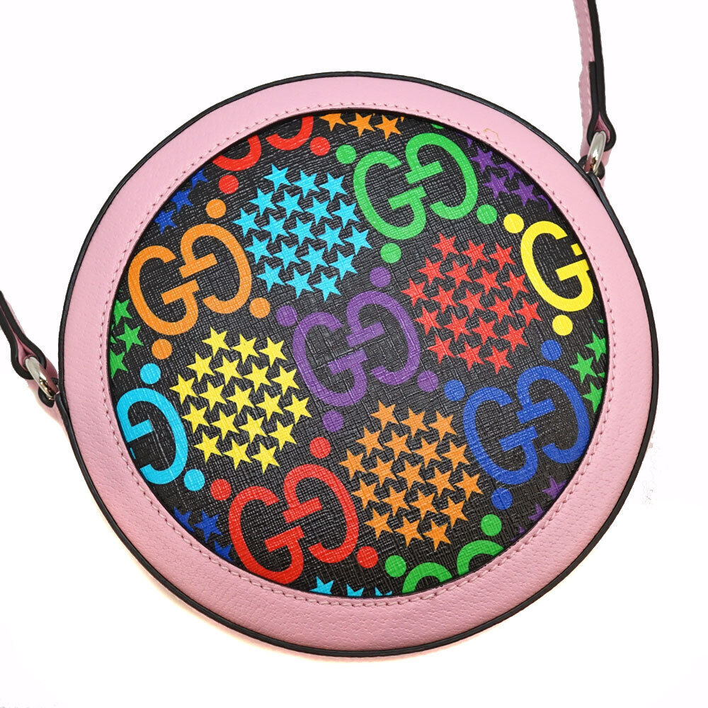 Gucci Psychedelic GG Multicolor Pink Shoulder Vivid Bag Black